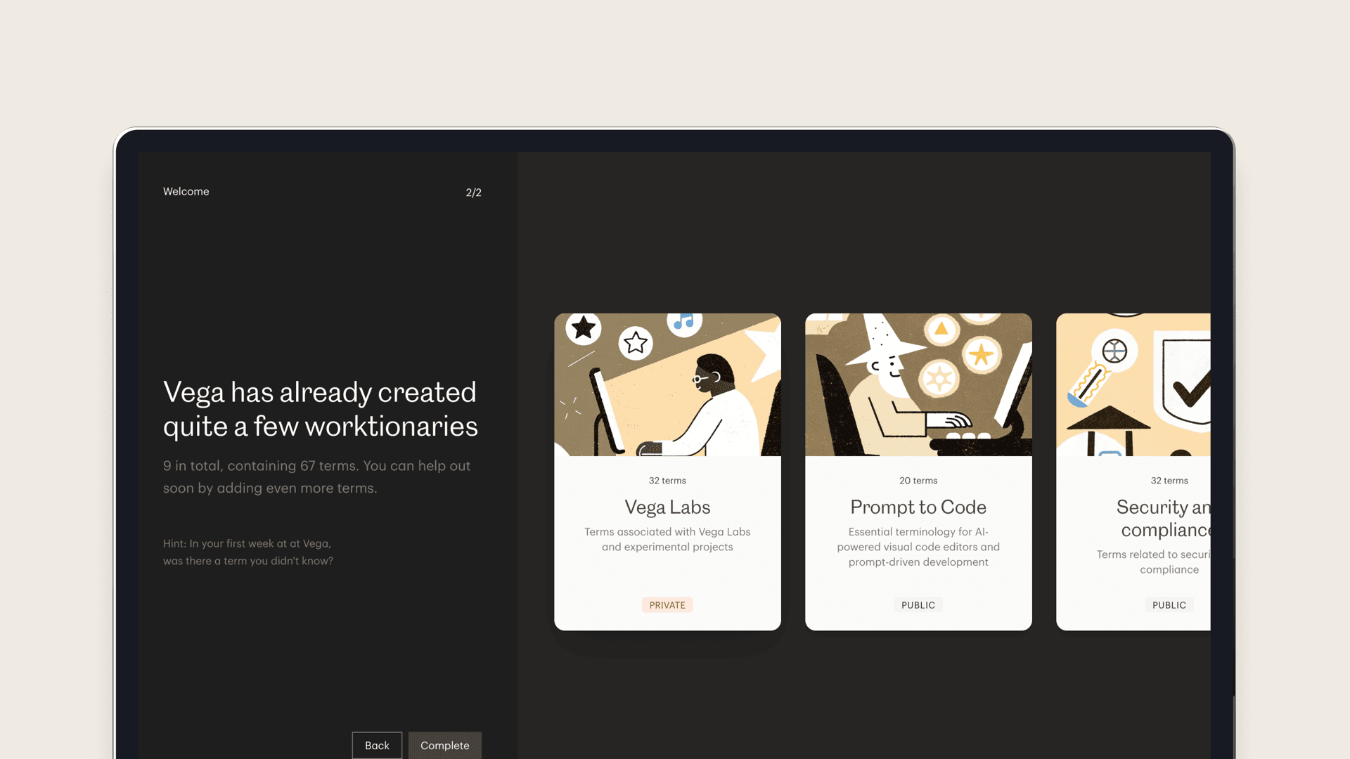 Worktionary – screen 4
